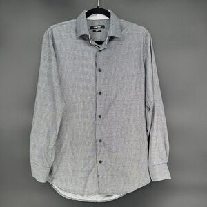 #293- Men’s Nine West Men's Slim‎ Fit Charcoal Button Down Shirt Size S